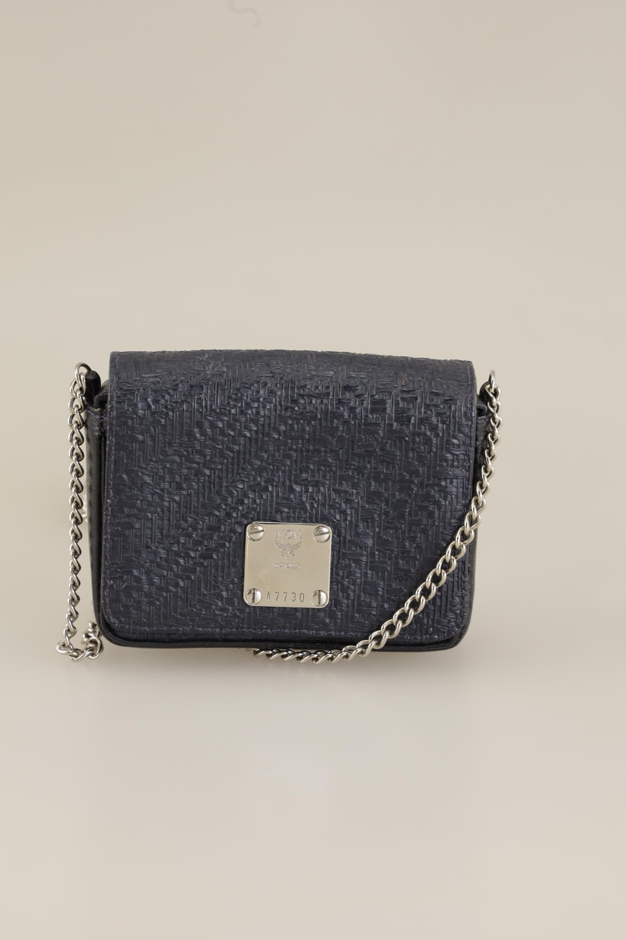 MCM Bag in One size in Blue: front