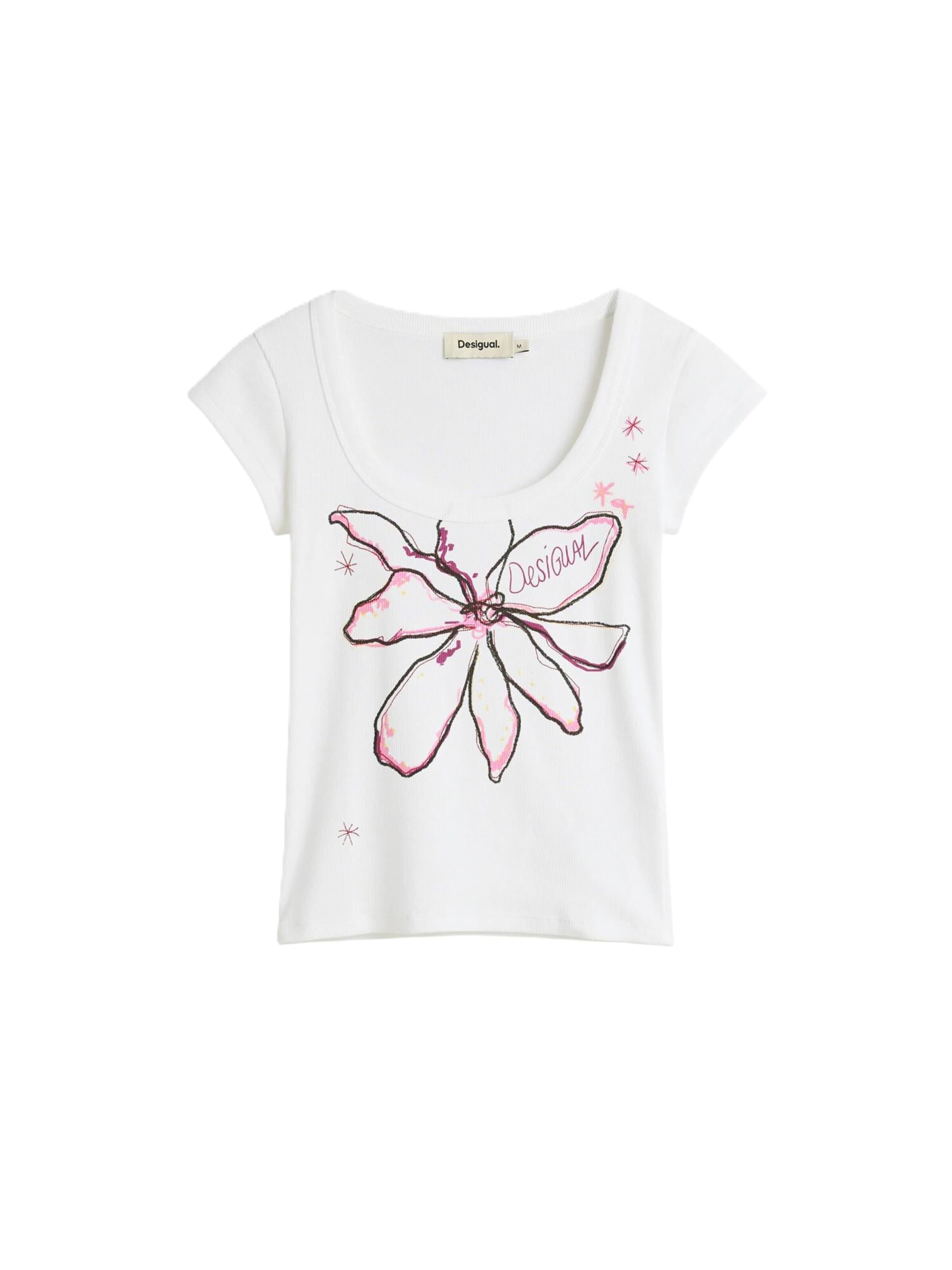 Maglietta di Desigual in bianco: frontale