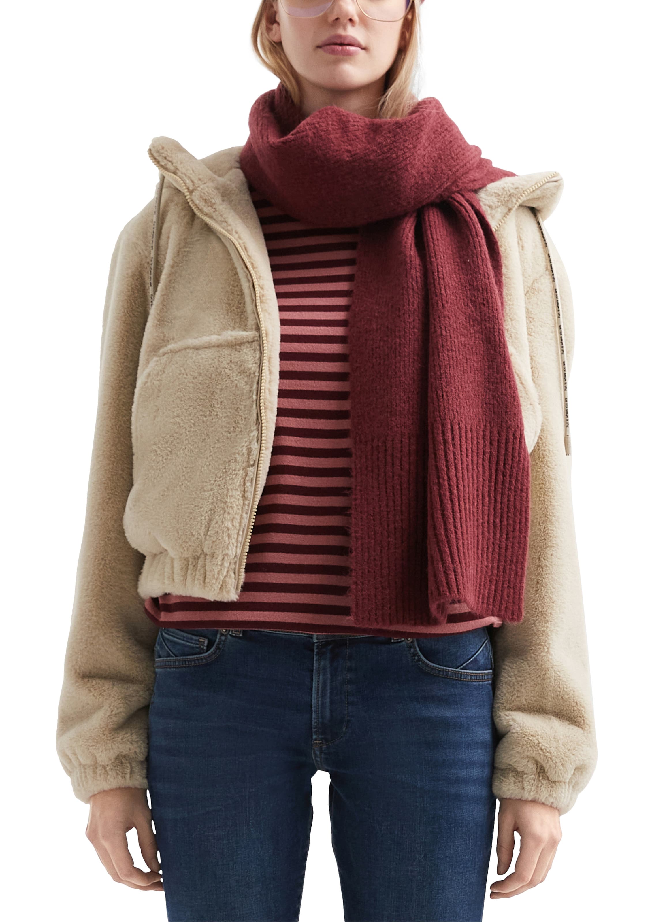 QS Tussenjas in Beige: voorkant