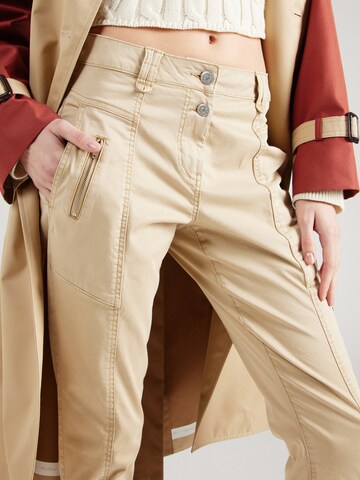 TOM TAILOR Slimfit Hose in Beige