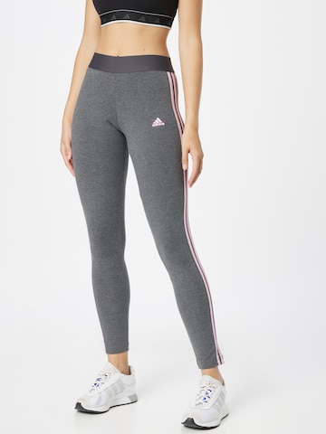 ADIDAS SPORTSWEAR Skinny Workout Pants 'Essential' in Grey: front