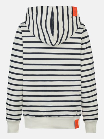 salzhaut Sweatshirt 'Sünn Ringel - Moin' in Wit: terug
