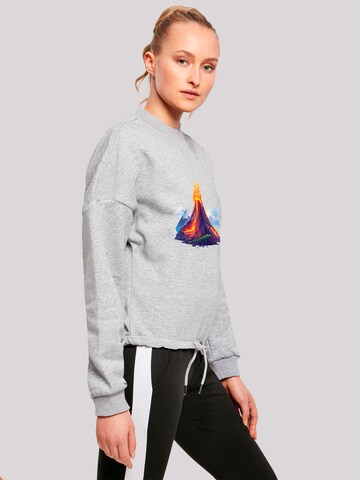 Sweat-shirt 'Vulkanausbruch' F4NT4STIC en gris