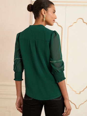 love & roses Bluza | zelena barva