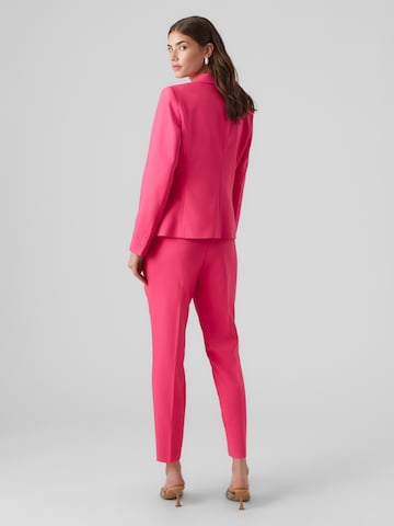 Slimfit Pantaloni cu dungă 'MIRA' de la VERO MODA pe roz