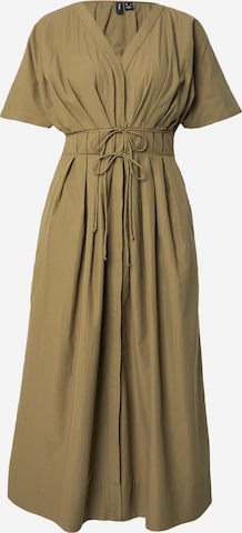 Robe-chemise 'VMEstrid' VERO MODA en vert : devant
