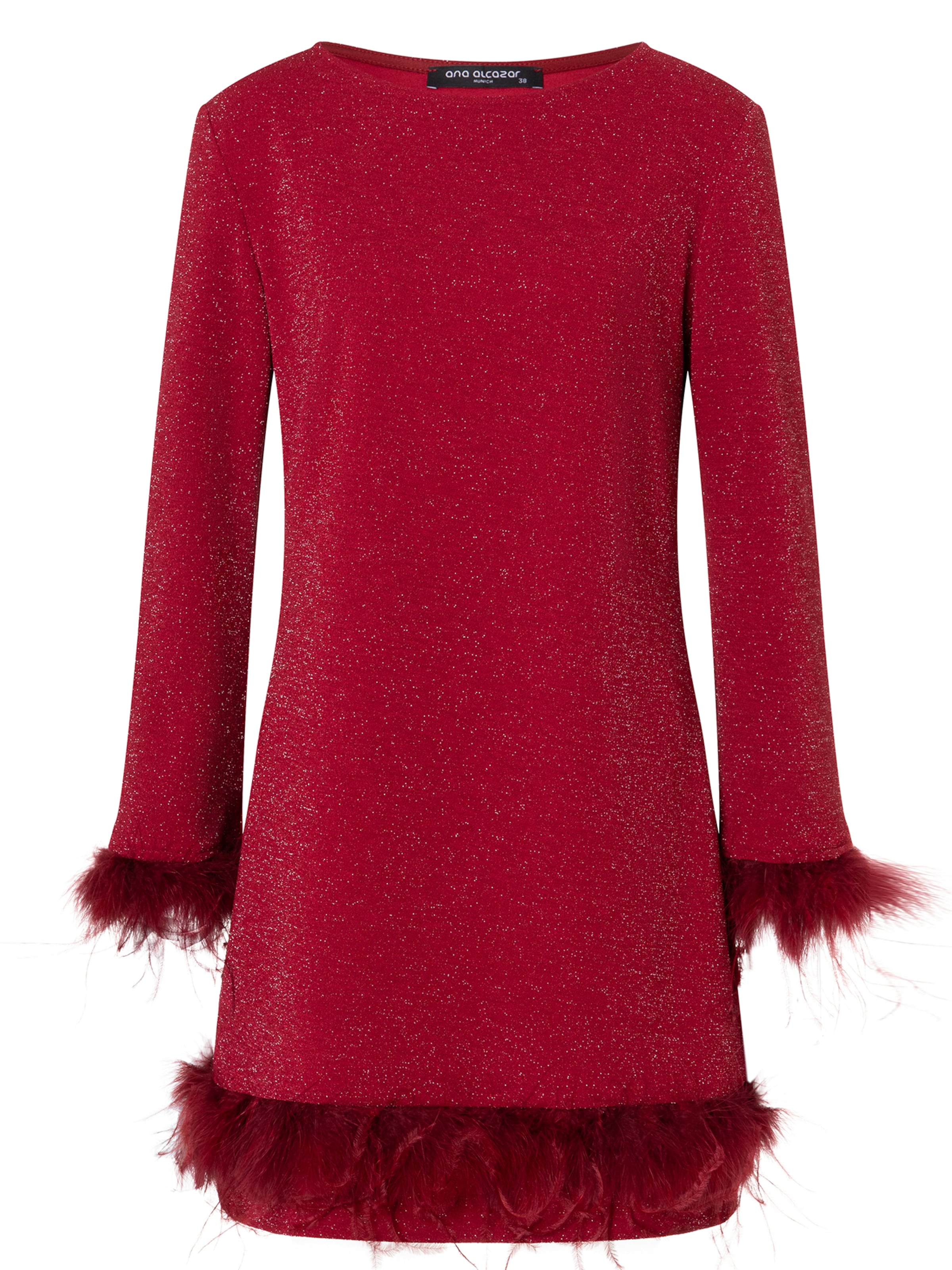 Ana Alcazar Cocktailjurk 'Cilea' in Rood: voorkant