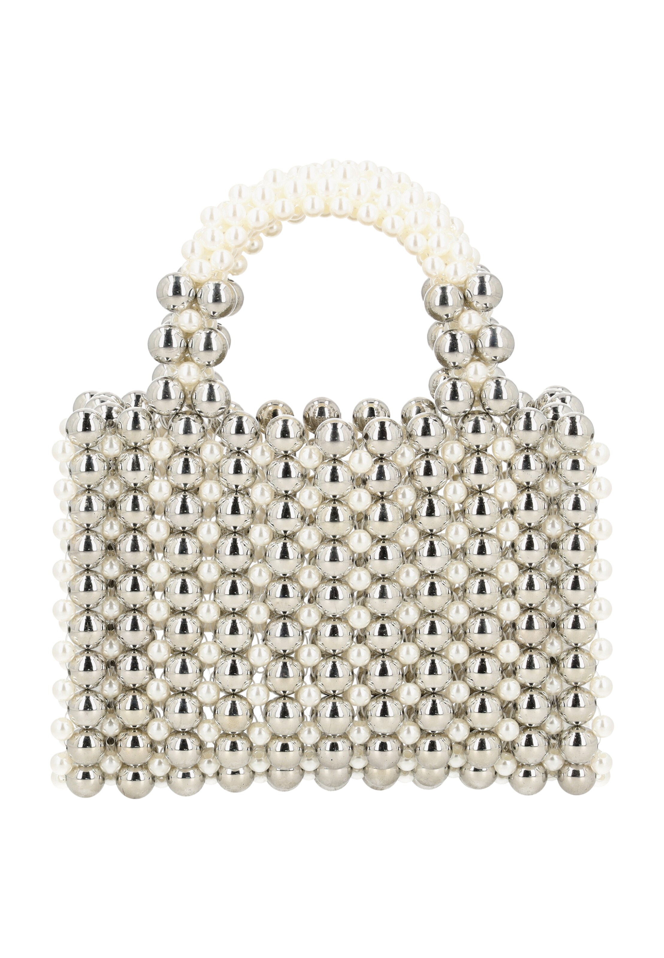 Koosh - Bolso de mano en plata: frente