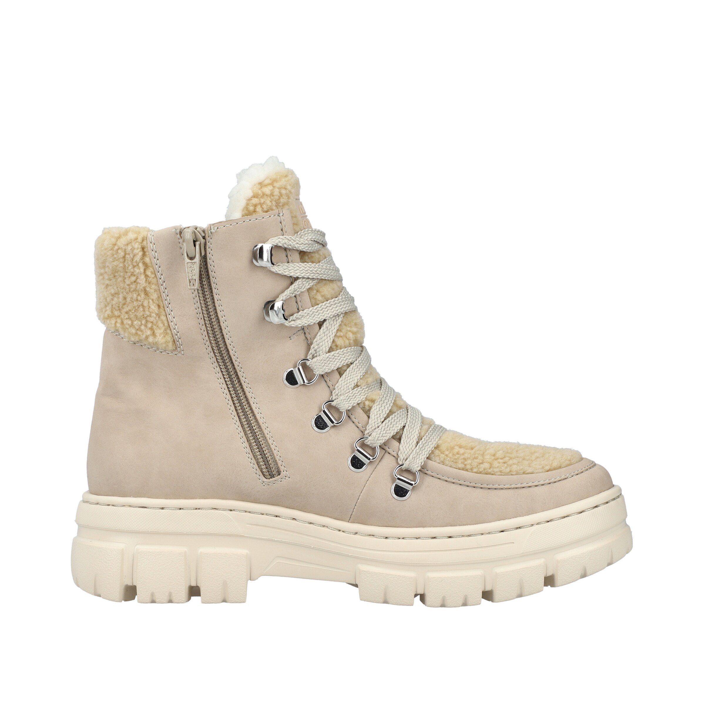 Bottes à lacets 'Z7430' Rieker en beige