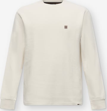 INDICODE JEANS Sweatshirt 'Zarside' in White: front