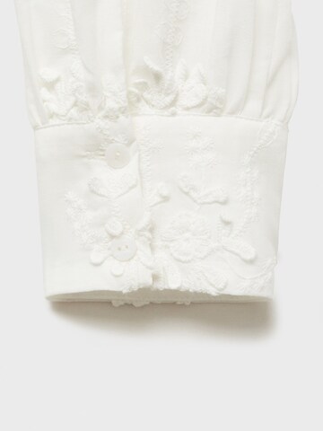 MANGO Blouse 'Swirl' in Wit