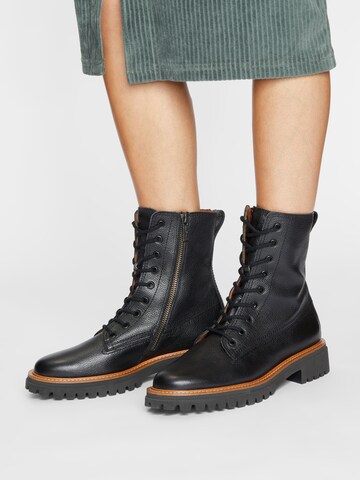 Paul Green Lace-Up Ankle Boots in Black