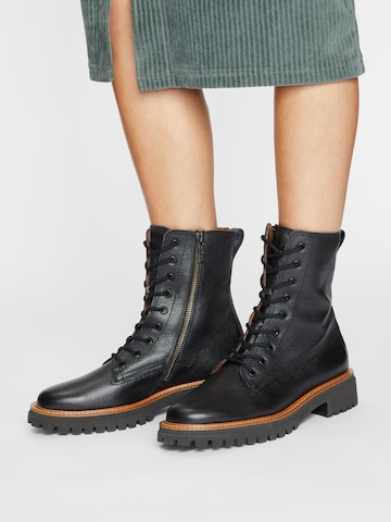 Paul Green Lace-Up Ankle Boots in Black