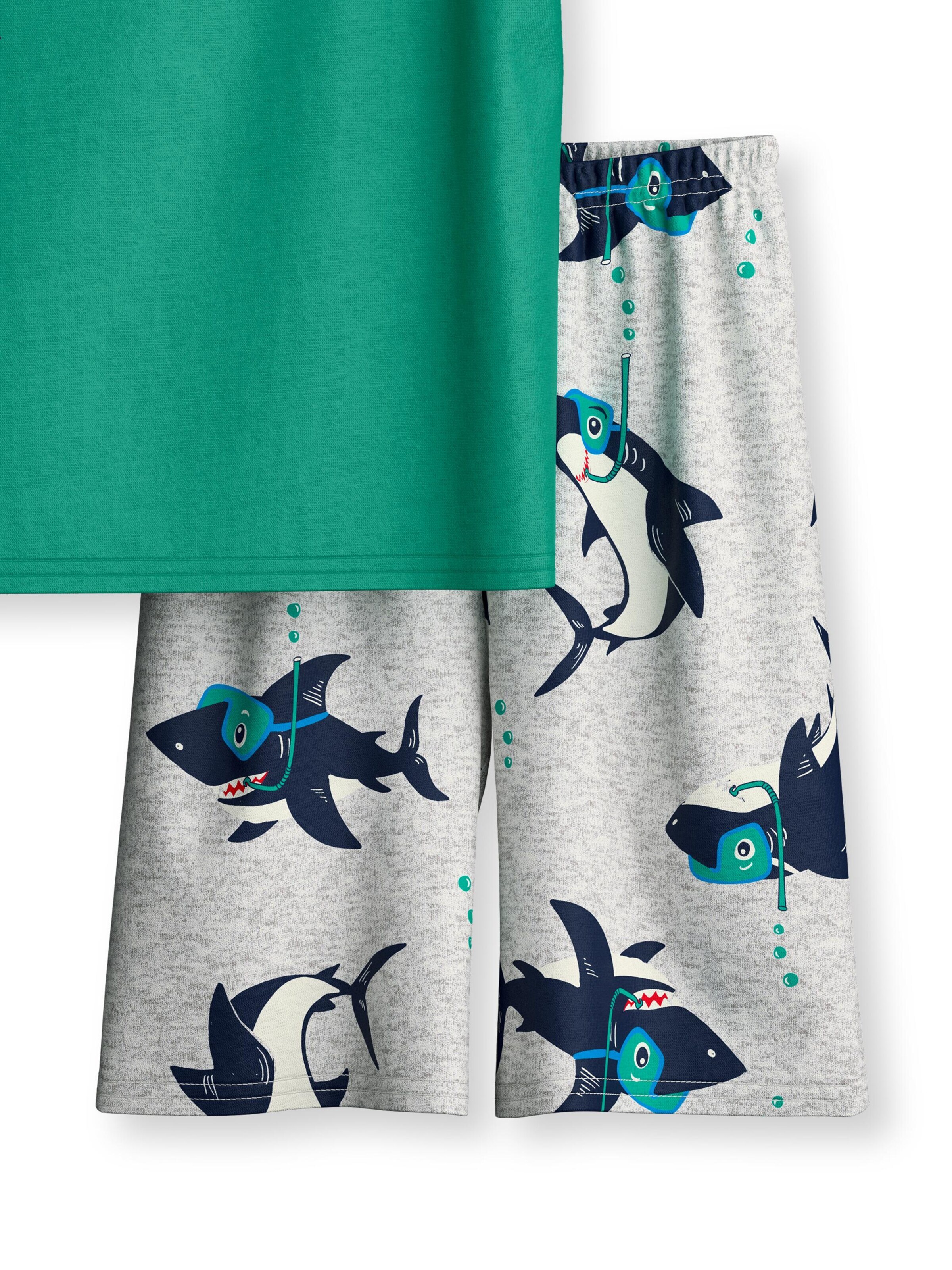 CALIDA Pajamas 'Ocean' in Green
