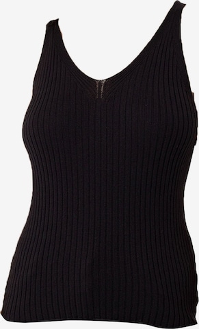 Top in maglia di Dandalo in nero: frontale