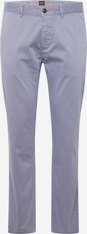 BOSS - Pantalón chino en azul: frente