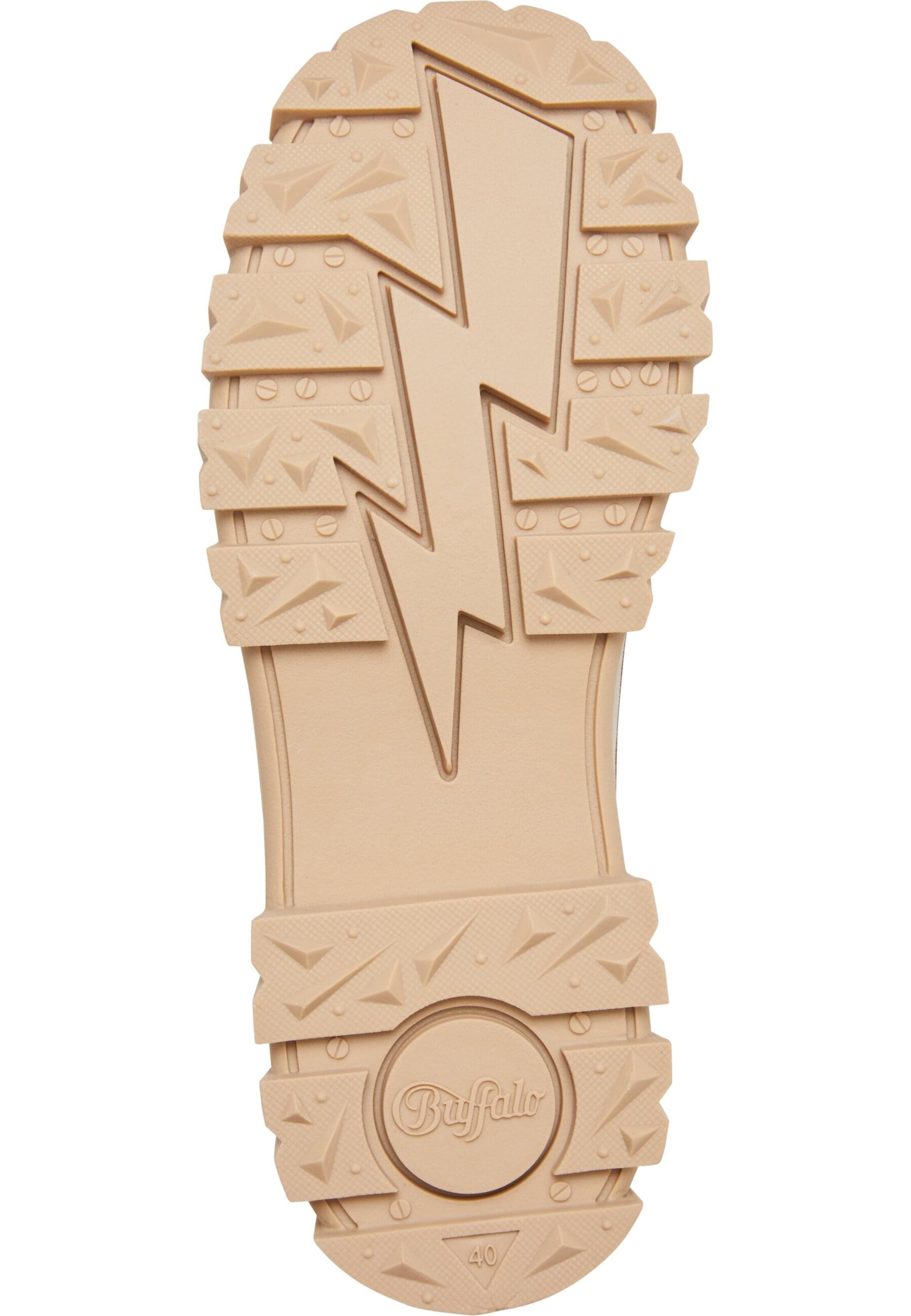 BUFFALO Lace-up bootie 'Aspha NC' in Beige