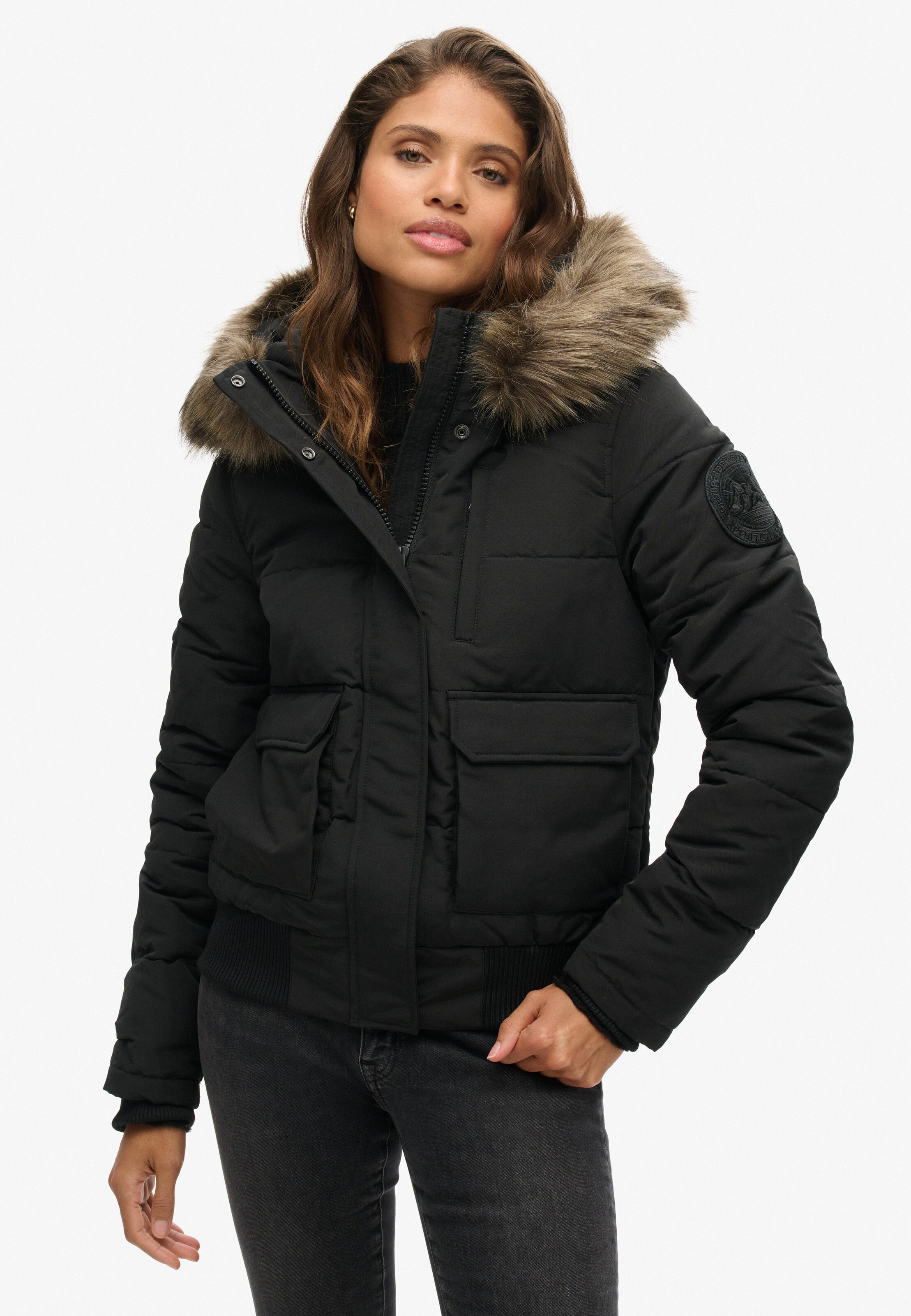 Veste d’hiver 'Everest' Superdry en noir
