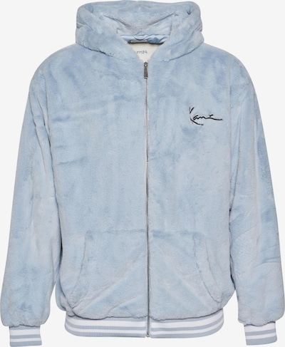 Karl Kani Fleece jas in de kleur Lichtblauw / Zilver / Wit, Productweergave