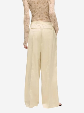 KARL LAGERFELD JEANS Wide leg Sports trousers in Beige