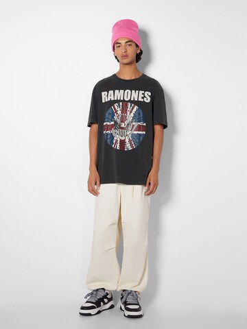 Bershka Тениска в сиво