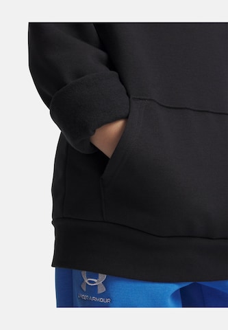 UNDER ARMOUR Sportief sweatshirt 'Rival' in Zwart
