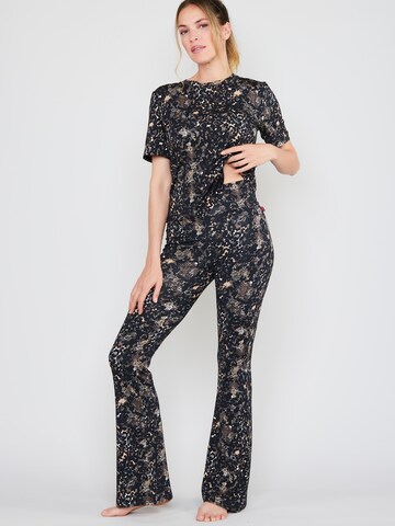 Joop Jeans - Regular Leggings ' After Dark Flared ' em bege