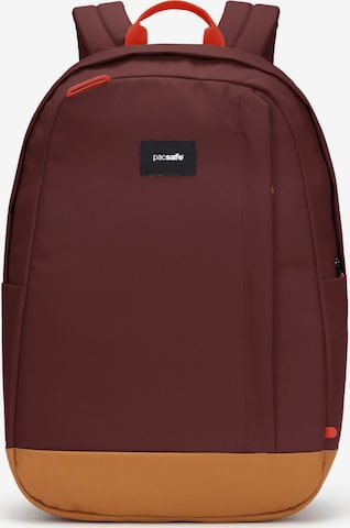 Pacsafe Rucksack 'Go' in Rot: Vorderseite