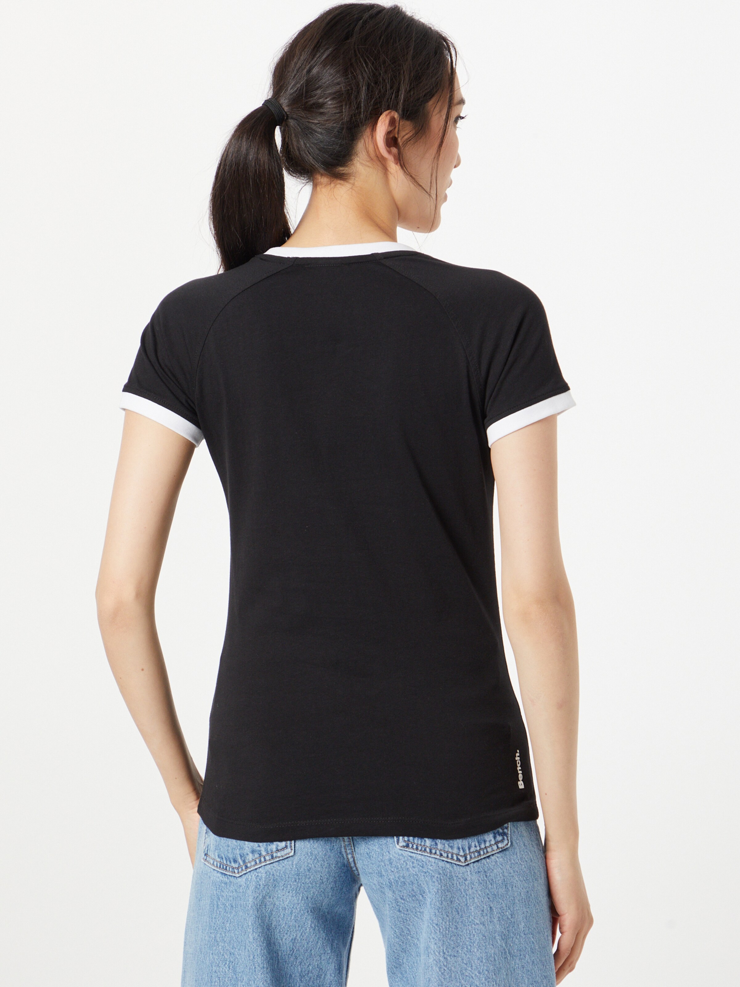 Frauen Shirts & Tops BENCH T-Shirt 'ARDEN' in Schwarz - OX20278