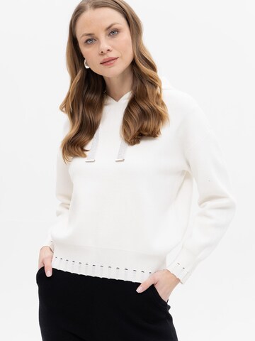 Passioni Sweatshirt in Beige: front