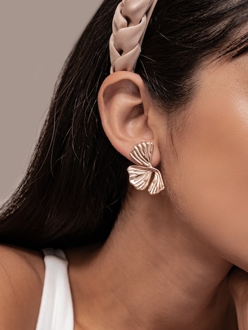 Hey Happiness Ohrringe 'Ginkgo Leaf' in Gold