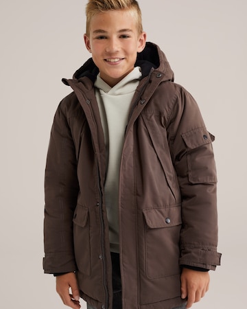 WE Fashion Übergangsjacke in Braun: Vorderseite
