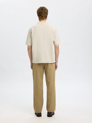 T-Shirt 'SLHNORMAN' SELECTED en gris