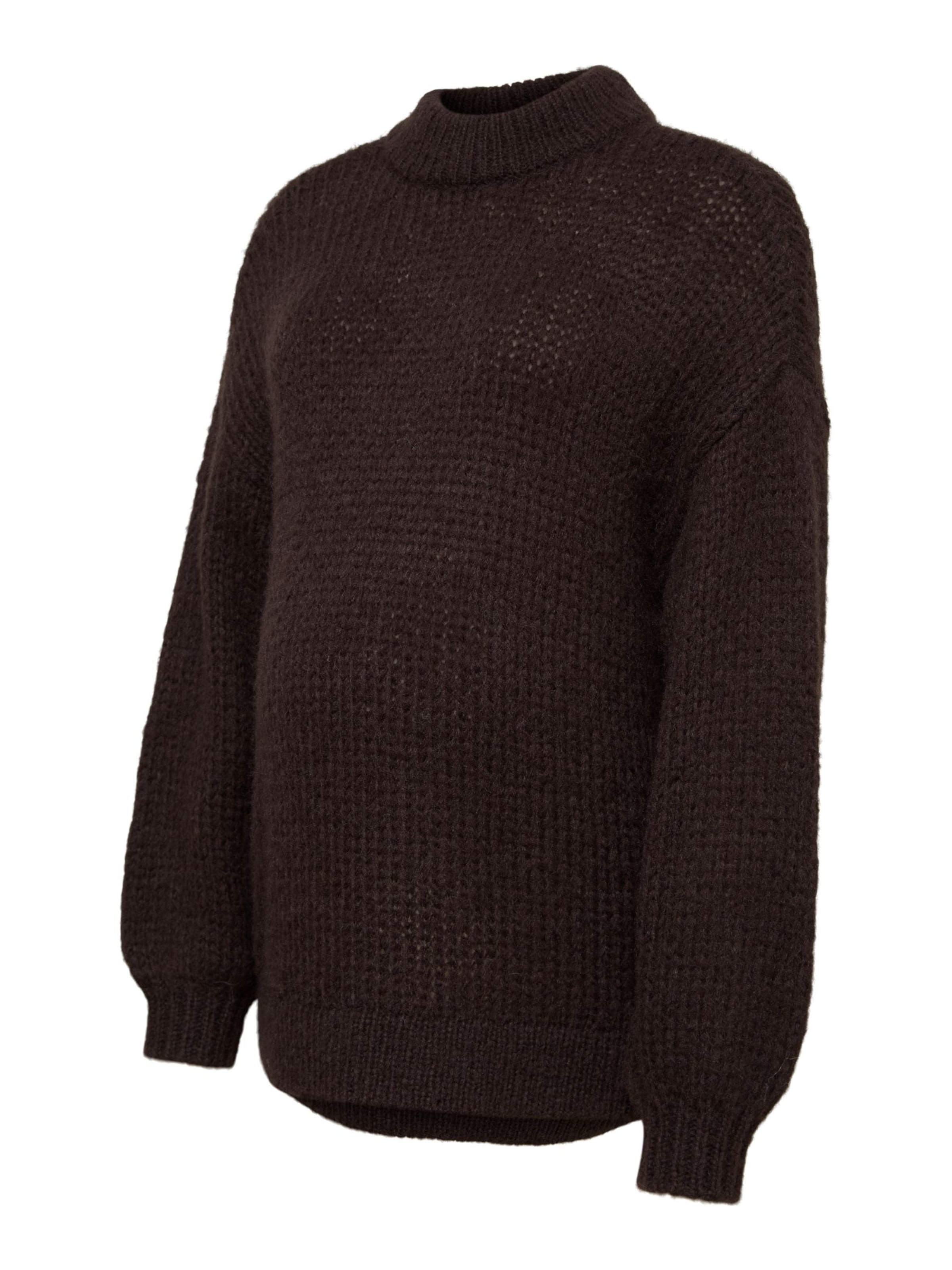 Vero Moda Maternity - Jersey 'MAYBE' en marrón: frente