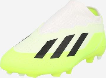 ADIDAS PERFORMANCE Sports shoe 'X Crazyfast.3 Laceless Firm Ground' in White: front