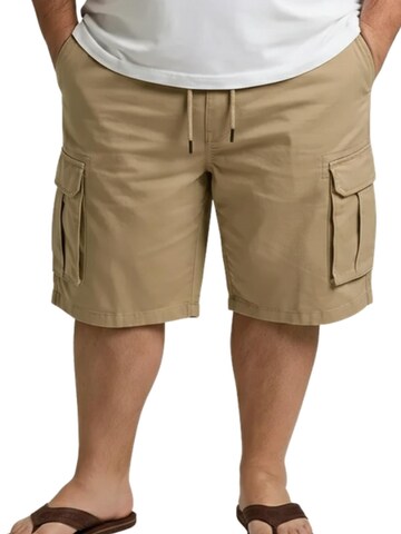 Lavecchia Regular Cargo Pants 'LV-505 Übergrößen' in Beige: front