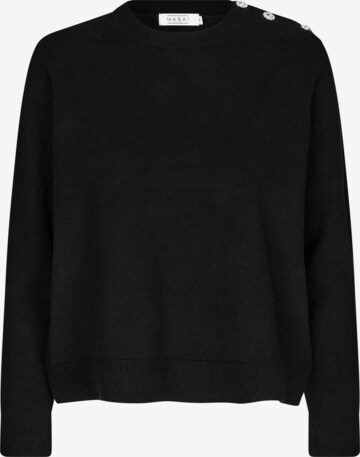 Pull-over Masai en noir : devant