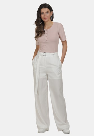 usha BLUE LABEL - Loosefit Pantalón en blanco