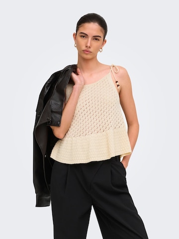 JDY - Top de punto 'JDYGreta' en beige: frente