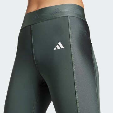 Skinny Pantaloni sport 'Hyperglam Shine Full-length' de la ADIDAS PERFORMANCE pe verde