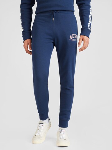 Effilé Pantalon de sport 'ATHLETIC' AÉROPOSTALE en bleu : devant