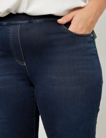 SAMOON Slimfit Jeggings in Blau