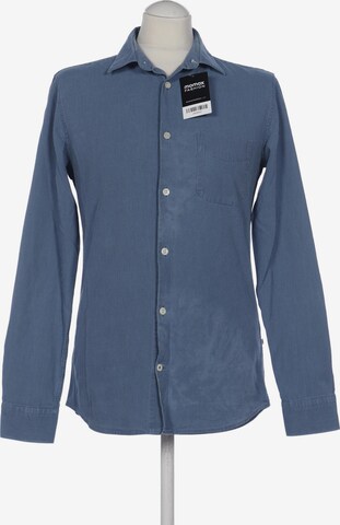 NN07 Button Up Shirt in M in Blue: front
