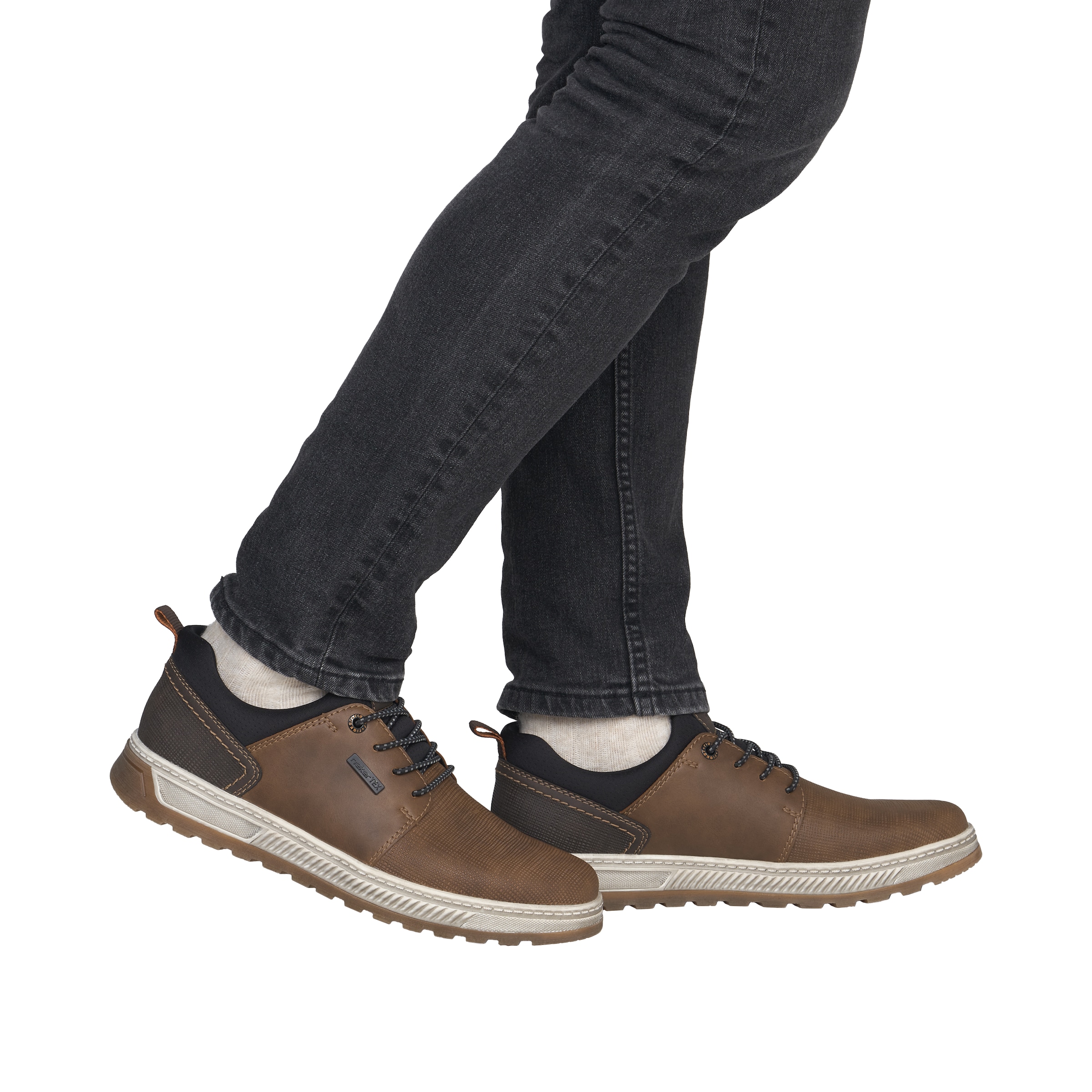 Chaussure à lacets Rieker en marron