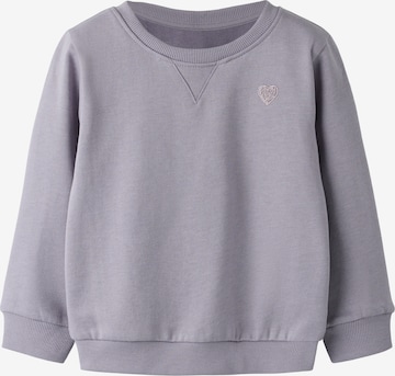 NAME IT Свитшот 'NMFVIMA' в Лиловый: спереди