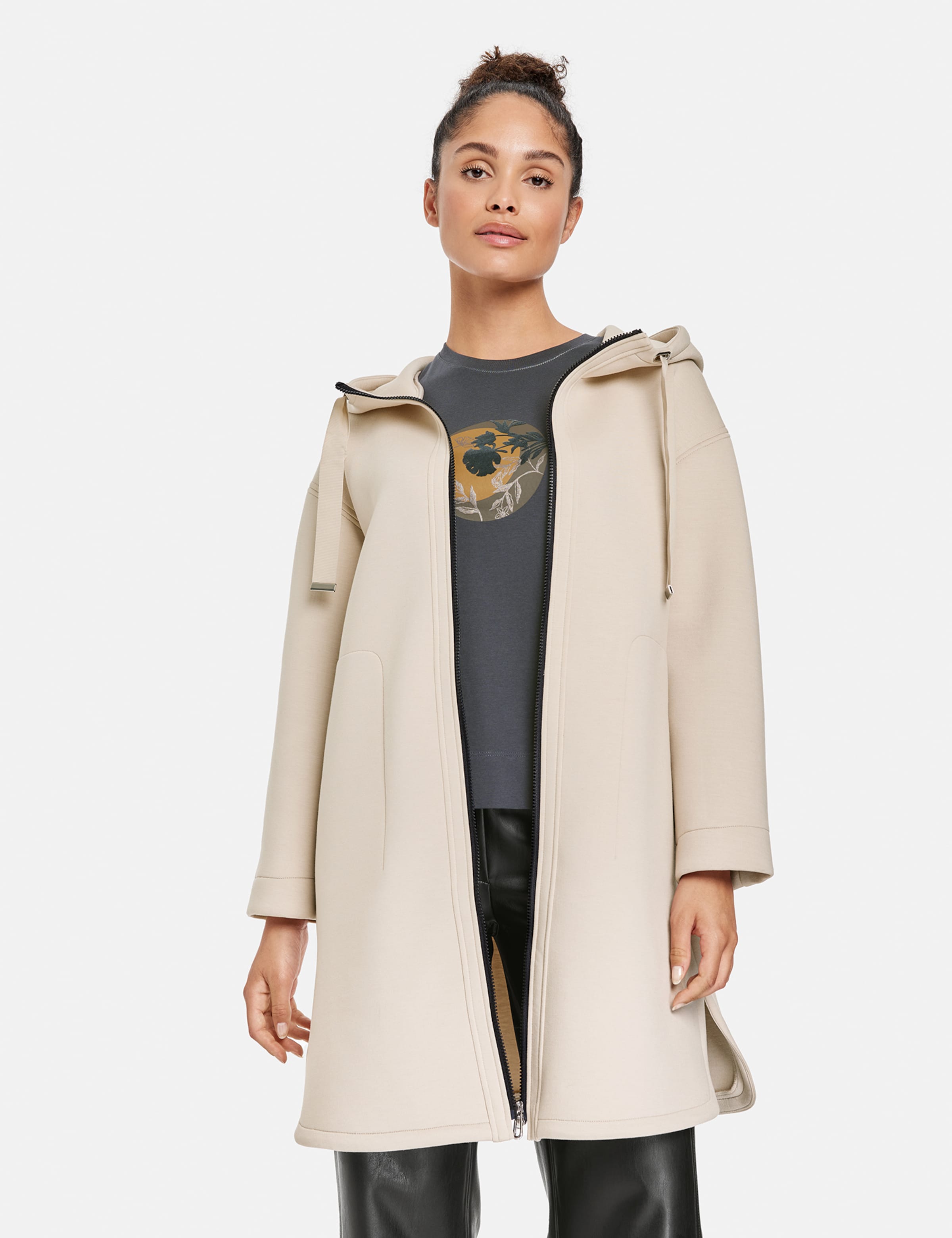 Manteau mi saison GERRY WEBER en Beige Clair ABOUT YOU
