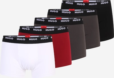 Boxer HUGO di colore marrone scuro / rosso / nero / offwhite, Visualizzazione prodotti