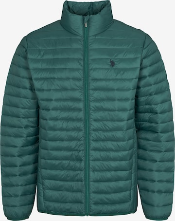 U.S. POLO ASSN. Välikausitakki 'Mark' värissä vihreä: etupuoli