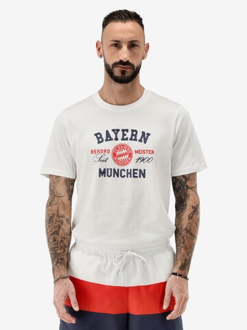FC BAYERN MÜNCHEN Shirt 'FC Bayern München' in White: front