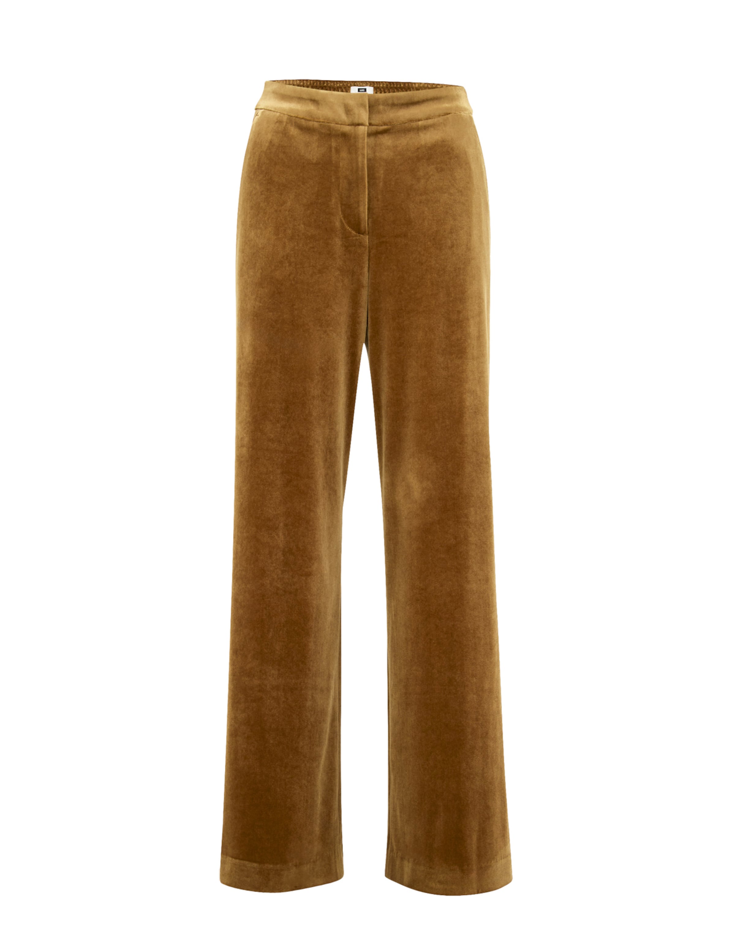 WE Fashion Широка кройка Панталон в жълто: отпред